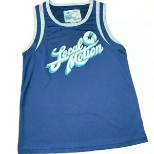 Local Motion Aloha Made  Blue Tank Top